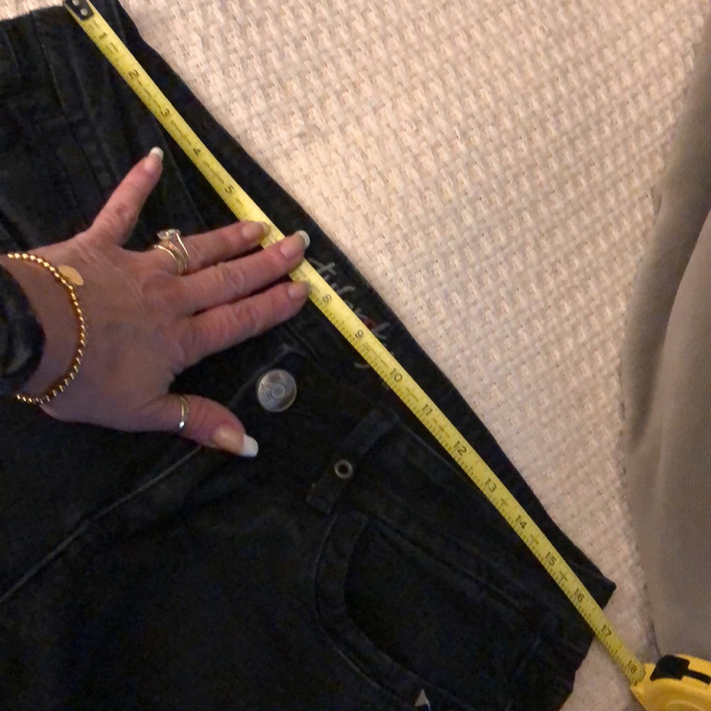Tyler skye Rio dark black denim jeans straight leg 31 sexy low rise hip pants 🐟 - Picture 5 of 8